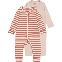 Minymo Tutina / body per bambino rosa / rosso ruggine