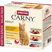 Animonda Carny Mix Di Pollame Variato Pezzi 8x85g Cibo Umido Per Gatti