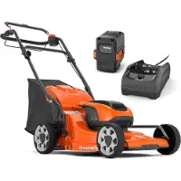 Husqvarna Tosaerba a batteria LC 142iS Kit, Tosaerba con ruote, 500 m², 42 cm, 2,5 cm, 7,5 cm, 3200 giri/min
