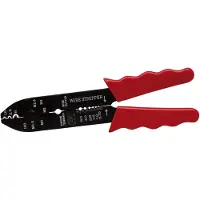 Bahco Pinza Crimpatrice Tagliatrice E Spelatrice Con Impugnatura Da 14 Awg A 10 Awg