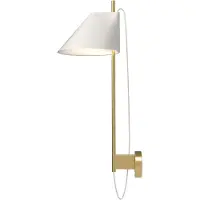 Louis Poulsen applique in marmo Yuh Brass, bianco