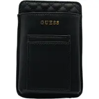 GUESS Borsa Sacchetto Poliuretano Nero Catena Dorata 16,5x3x11 cm — Borsa