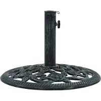 vidaXL Supporto per ombrellone bianco 9 kg 40 cm in ghisa