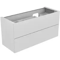 Keuco EDITION 11 Meuble sous-lavabo pour lavabos encastrables, 2 tiroirs à casseroles, position du lavabo à droite, 1400x700x535mm, 31269380000, 31269380000