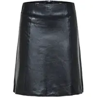 Selected Gonna In Pelle Donne Nero 38