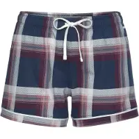 s.Oliver Pantaloncini da pigiama blu notte / borgogna / offwhite