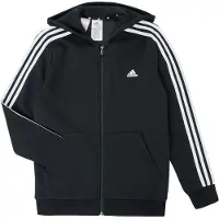 Adidas Felpe con cappuccio B 3S FZ HD ragazzo - Nero - 3 / 4 anni