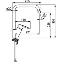 Hansa Polo - Miscelatore per lavello, cromo 52702293