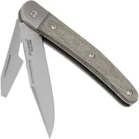 Lionsteel Jack 2 Green Canvas Micarta JK2 CVG coltello da tasca
