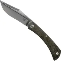 FOX Knives Libar FX-582 Green Canvas Micarta coltello da tasca slipjoint