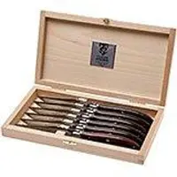 Claude Dozorme Laguiole 6-pz set di coltelli da bistecca, palissandro