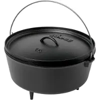 Lodge Camp Dutch Oven con coperchio L14DCO3, Contenuto appross. 9.5 L