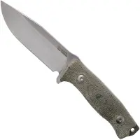 Lionsteel Coltello M5, green canvas micarta
