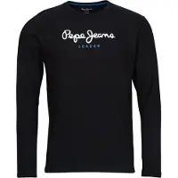 Pepe Jeans per uomo. PM508209 T-shirt Eggo lunga N nera (XL), Nero, Casual, Cotone, Manica lunga