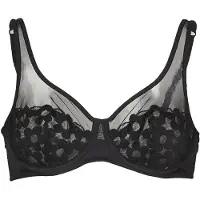 Dim Non imbottito GENEROUS MOD BRODERIE donne - Nero - 90B