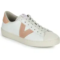 Victoria Sneakers basse BERLIN PIEL CONTRASTE donne - Bianco - 35