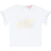 Lili Gaufrette T-shirt NALIS ragazza - Bianco - 18 mesi