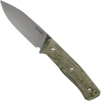 Lionsteel B35 CVG Green Canvas Micarta coltello bushcraft