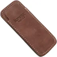 Lionsteel Vertical leather sheath with clip, marrone
