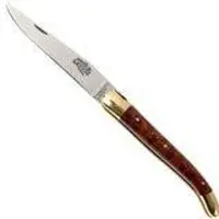 Laguiole - Natural Wood Folder, in legno chiazzato del Guyana