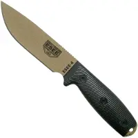 ESEE Model 4 Dark Earth Blade 3D Black G10 coltello da sopravvivenza 4PDE-001 fodero nero + gancio per cintura