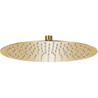 vidaXL Regenduschkopf rund 30 cm Edelstahl Gold gefärbt