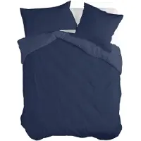 Happy Friday HappyFriday BASIC copripiumino blu navy 140 x 200 cm