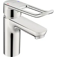 Hansa HANSACARE Mitigeur de lavabo avec levier, saillie 114 mm, chromé, 46022286, 46022286