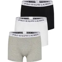 Ralph Lauren per uomo. 714830299052 Confezione 3 boxer classici neri, grigi, bianchi (XXL), Nero, Bianco, Homewear, Grigio, Cotone