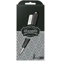 Wilkinson Rasoio Cut Throat + Rasoi Di Ricambio A Doppia Lama 5 Pezzi — Rasoio di sicurezza