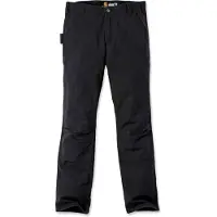 Carhartt Stretch Duck Double Front Pantaloni tempo libero Uomo (32 - Length: 30, nero)
