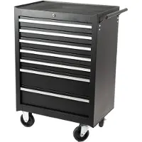 Nobrand Carrello portautensili a 7 cassetti, nero