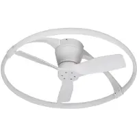 Mantra-Iluminacion Ventilatore da soffitto LED Nepal Mini, app, bianco