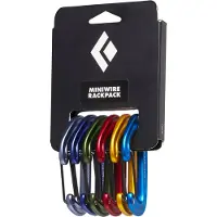 Black Diamond Miniwire Rackpack Moschettoni a leva variopinto