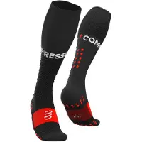 Compressport Full Socks Run Calze tecniche a compressione (T3 - EU 42-44, nero)