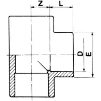 Cepex T In Pvc Ø225 90º Con Innesto A Bicchiere