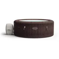 Bestway LAY-Z-SPA St. Moritz AirJet idromassaggio, 216 x 71 cm, 5-7 persone, rotondo, marrone