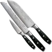Couteaux de cuisine Eden Eden Classic Damast 2030-S07, 3-pz set di coltelli