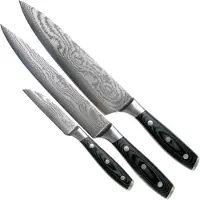 Eden Küchenmesser Eden Classic Damast 2030-S01, 3-pz set di coltelli