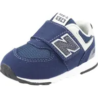 New Balance unisex per bambino. NW574V1 Sneakers 574 New blu marino (25), Basso, Velcro, Casual, Navy, moda per bambini