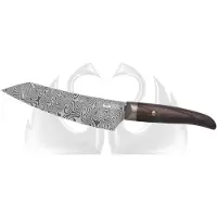 Due Cigni Coquus Balbach Damascus 2C2102DGD kengata, coltello da cucina 18cm