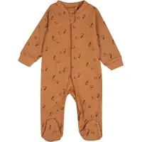 Fixoni Tutina / body per bambino marrone chiaro / abete / bordeaux