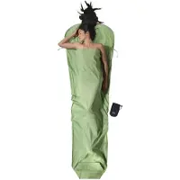 Cocoon MummyLiner Organic Cotton Sacco a pelo da viaggio (241 x 90/56 cm, verde)