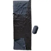 Cocoon Outdoor Blanket/Sleepingbag Sacco a pelo sintetico (220 x 80 cm, nero/blu)