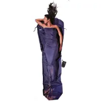 Cocoon MummyLiner Ripstop Silk Sacco a pelo da viaggio (241 x 90/56 cm, blu)