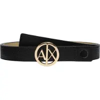 Armani Exchange per donna. 9411180A87777520 Cintura nera (65cm), Nero, Casual, Sintetico, Imitazione cuoio