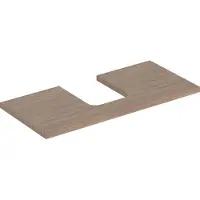Geberit Plaque de lavabo ONE, découpe au centre, pour lavabo à poser en forme de coupe, 105x3x47cm, 505.274.00.5, 505.274.00.5