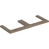Geberit Plaque de lavabo ONE, découpe double, pour lavabo à poser, 120x3x47cm, 505.345.00.6, 505.345.00.6