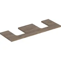 Geberit Plaque de lavabo ONE, découpe double, pour lavabo à poser en forme de coupe, 135x3x47cm, 505.276.00.6, 505.276.00.6