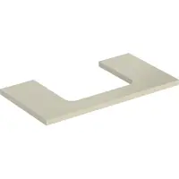 Geberit Plaque de lavabo ONE, découpe au centre, pour lavabo à poser, 90x3x47cm, 505.283.00.4, 505.283.00.4